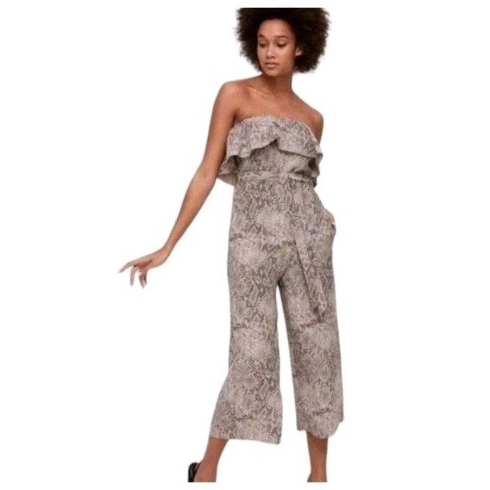 Babaton Aritzia Altamiro Animal Print Jumpsuit‎ Size 2
